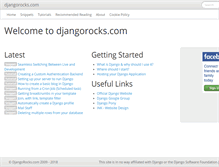 Tablet Screenshot of djangorocks.com
